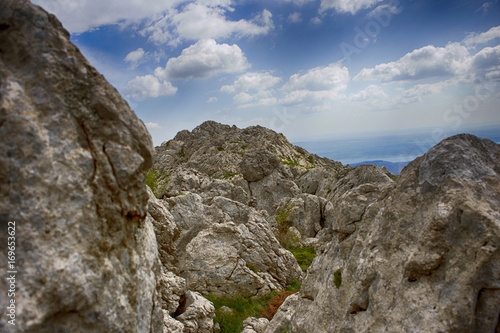Tulove grede, part of Velebit mountain in Croatia, landscape
