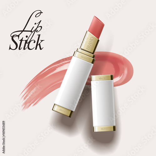 Elegant lipstick mockup