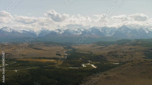Beautiful Mountain Landscape Timepalse of Clouds Running through the Sky