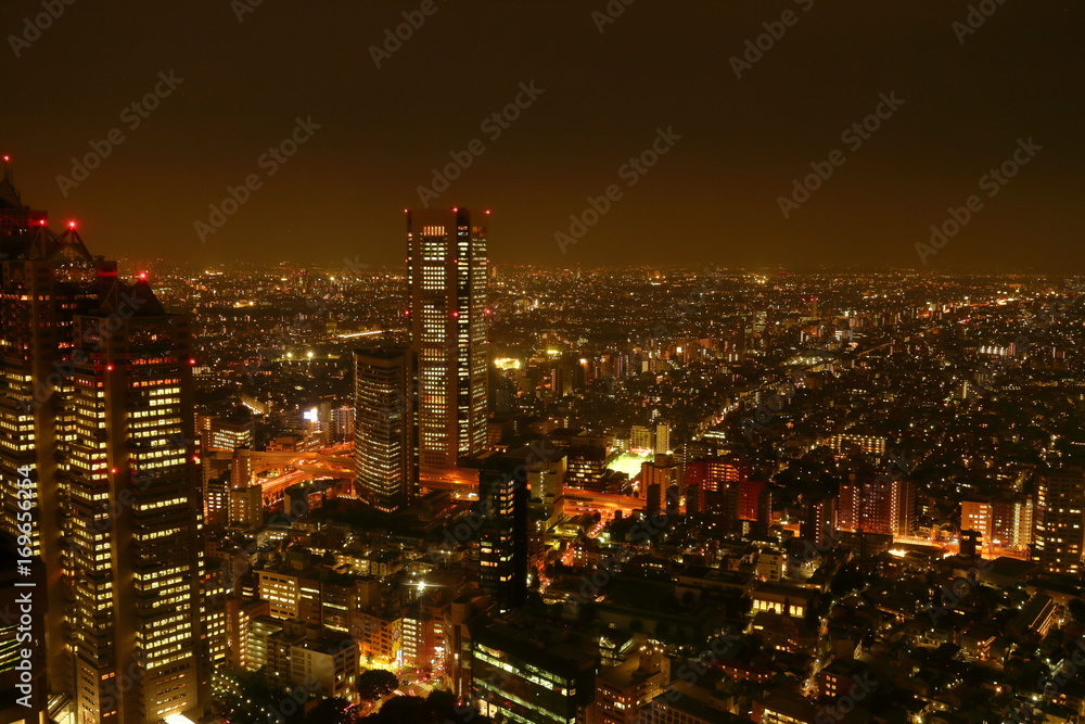 Naklejka premium 東京の夜景