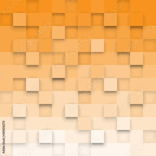 Wallpaper Mural Geometric background with 3d cubes Torontodigital.ca