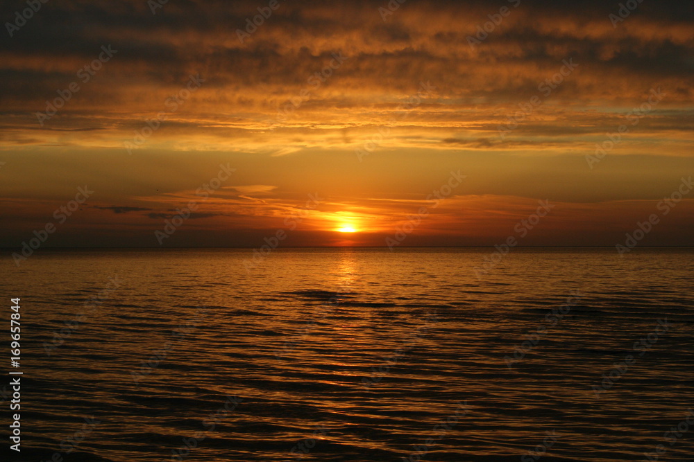 Seaside sunset