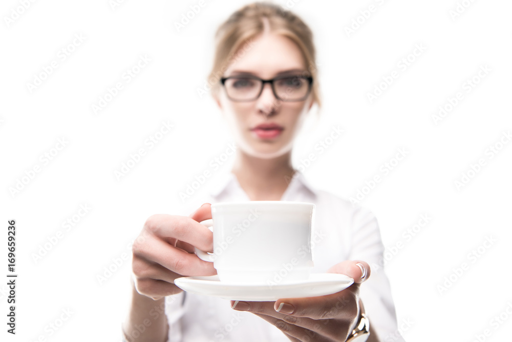 businesswoman holding coffee cup businesswoman holding coffee cup