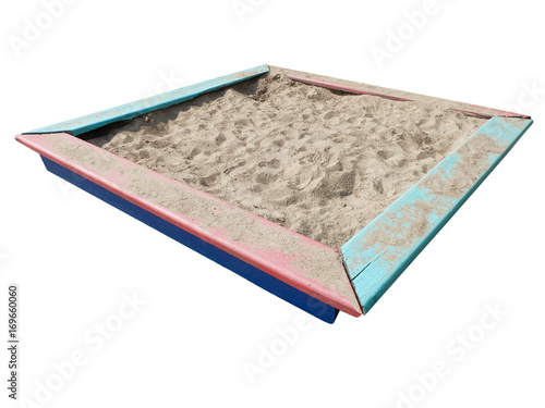 Sandbox isolated on white background
