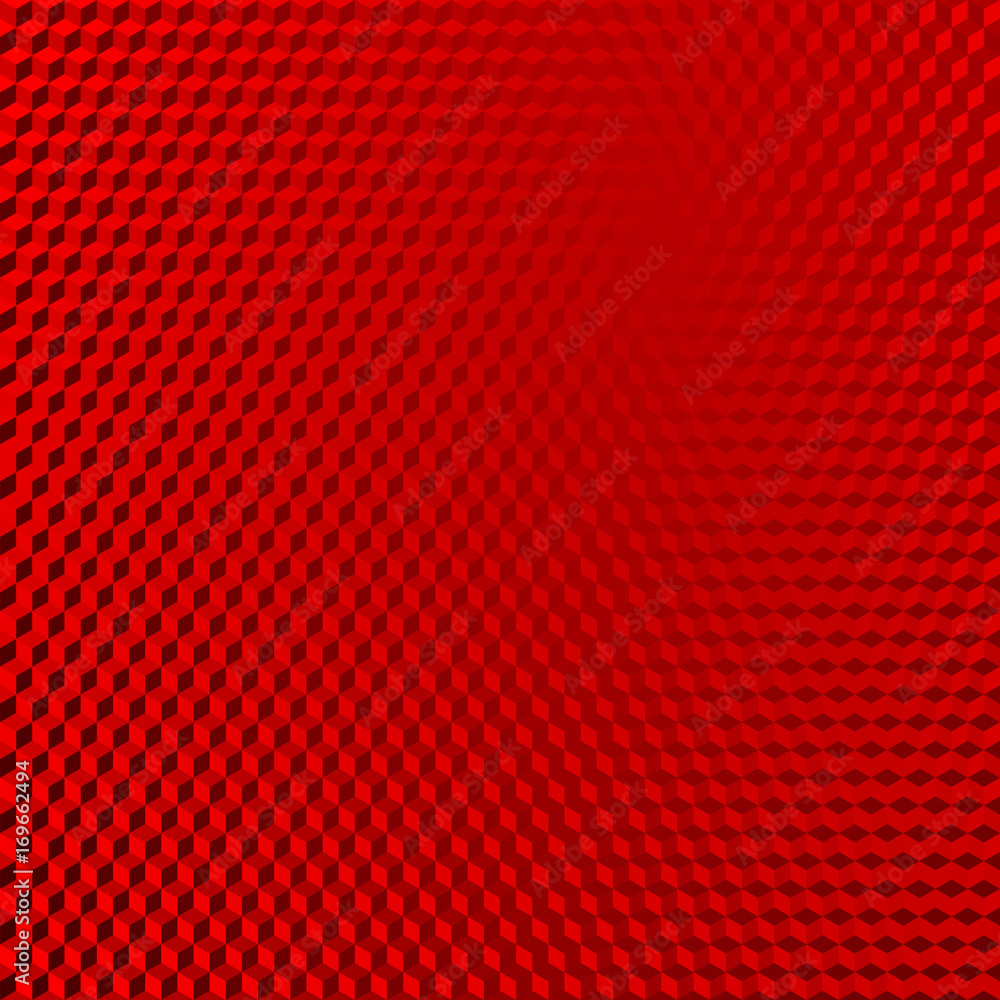 Vehicle reflective red abstract isometric shape background - obrazy, fototapety, plakaty 