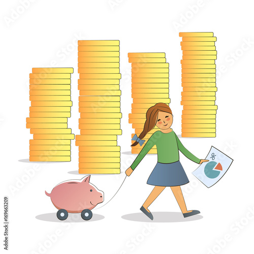 Financial literacy concept.