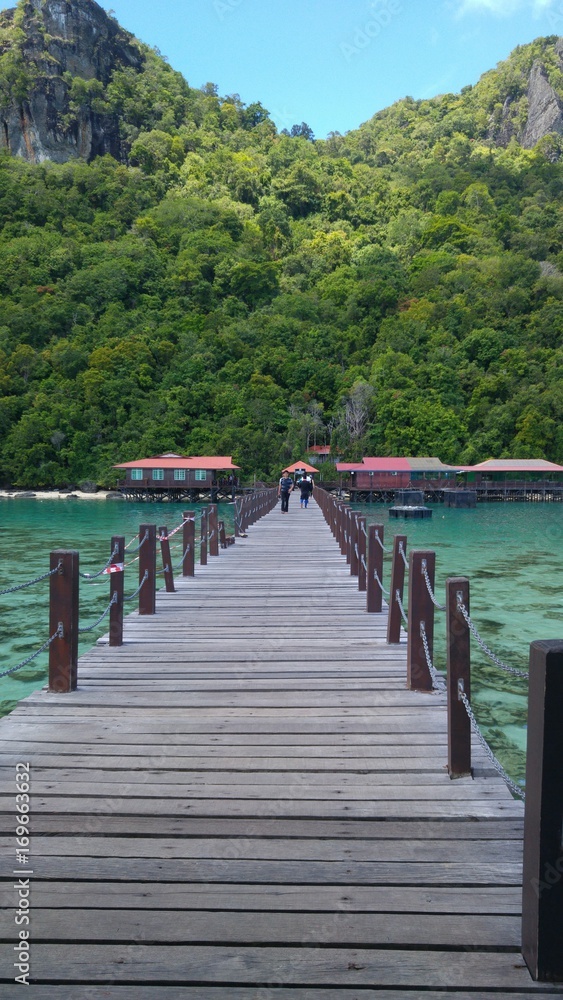 Fototapeta premium pulau bohey dulang sabah Bornéo Malaisie