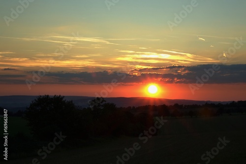 Wallpaper Mural sonnenuntergang in großrückerswalde Torontodigital.ca