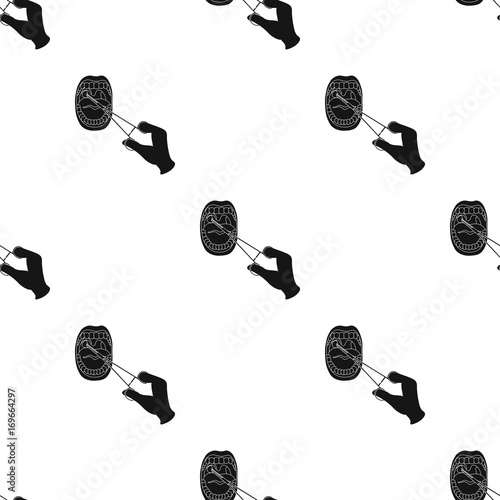 Treatment of the tonsils In the oral cavity. Medicine single icon in black style vector symbol stock illustration web.