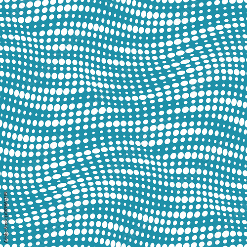 geometric dots halftone seamless vector pattern design