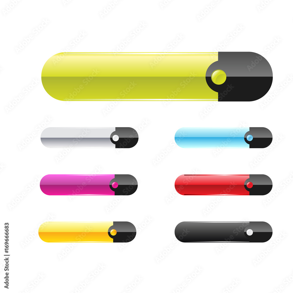 Vector Web menu buttons set for business site. Vector Web menu buttons set for business site.