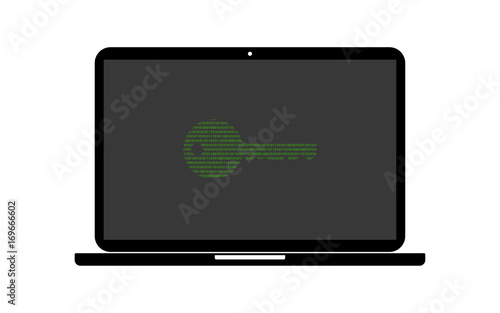 Hacker Laptop Schlüssel