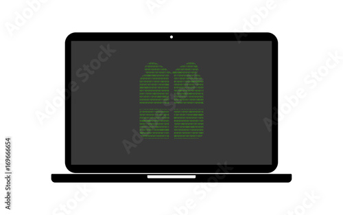 Hacker Laptop Präsent