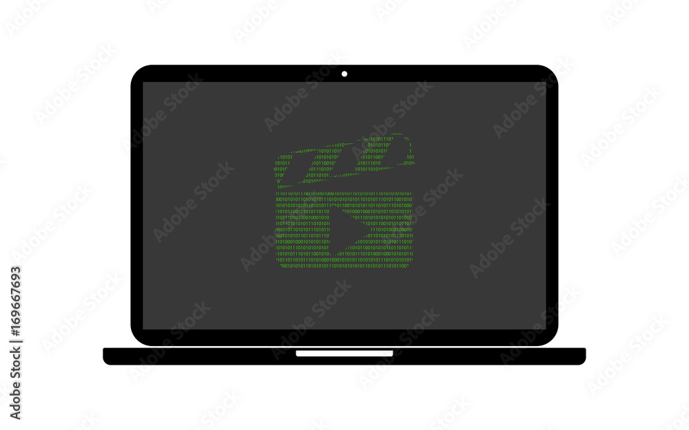Hacker Laptop Filmklappe Wiedergabe Hacker Laptop Filmklappe Wiedergabe