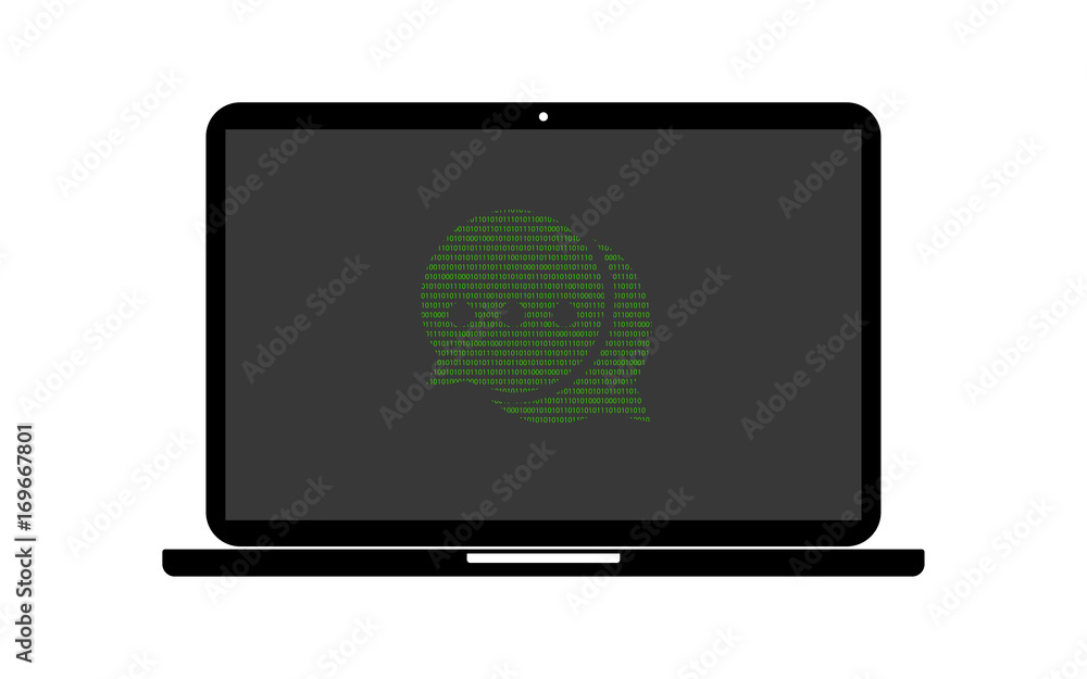 Hacker Laptop Sprechblasen Hacker Laptop Sprechblasen