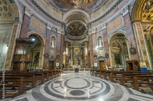 Interior of basilica of St. Mary of the Angels and the Martyrs (