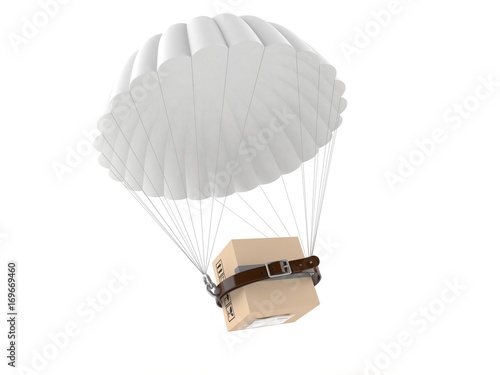 Parachute with package photo