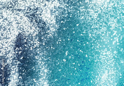 Photography Glamorous festive luxury background with blue  glistening shimmering sparkles