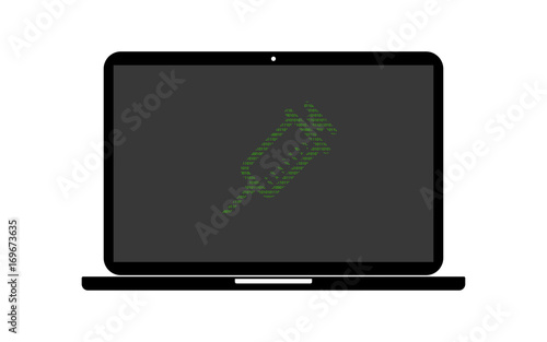 Hacker Laptop Spritze