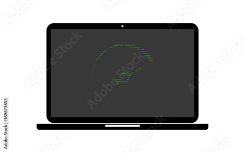 Hacker Laptop Tachometer