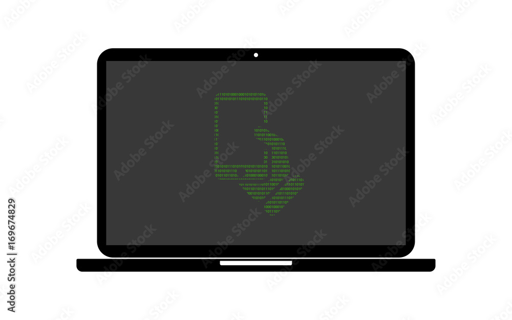 Hacker Laptop Hand hält Smartphone Hacker Laptop Hand hält Smartphone