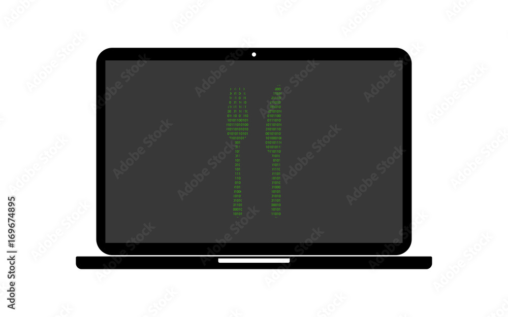 Hacker Laptop Imbiss Hacker Laptop Imbiss