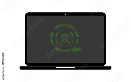 Hacker Laptop Volltreffer
