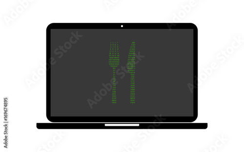 Hacker Laptop Imbiss