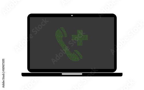 Hacker Laptop Notruf