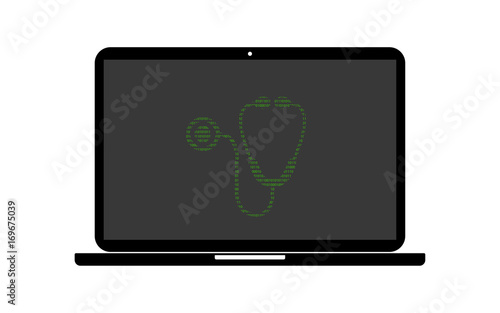 Hacker Laptop Stetoskop