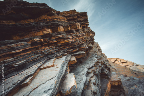 Rock formations in mountains