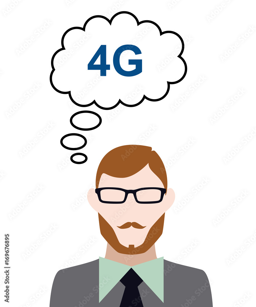 Person denkt an 4G