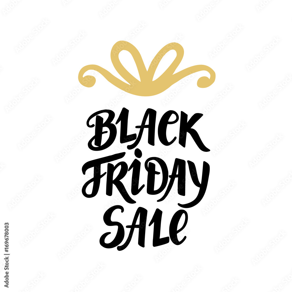 Black Friday Sale banner with hand lettering Black Friday Sale banner with hand lettering