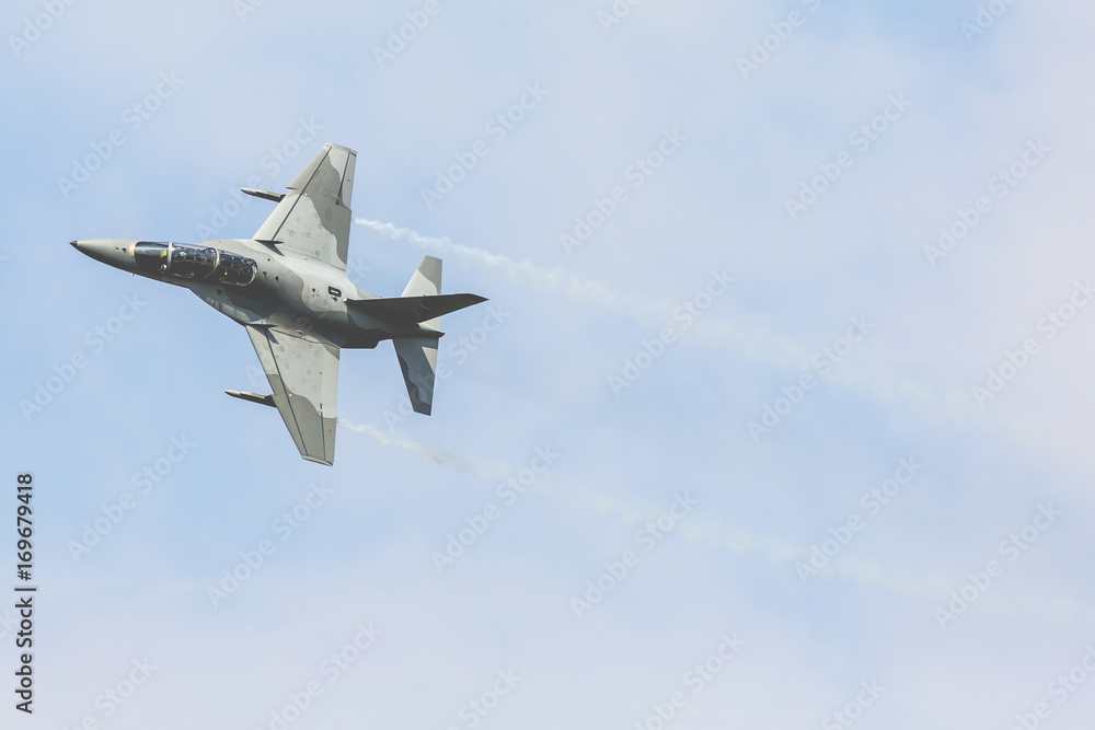 Aermacchi M-346 Master during Air Show Radom 2017. Aermacchi M-346 Master during Air Show Radom 2017.