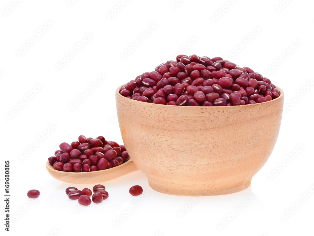red beans isolated on white background red beans isolated on white background