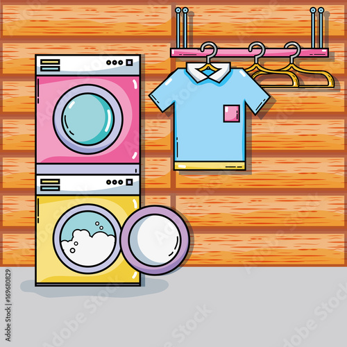 laundry equipment to clean the domestic clothes