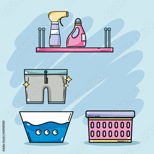 laundry equipment to clean the domestic clothes