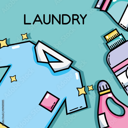 laundry equipment to clean the clothes and housework