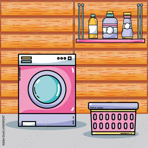 laundry equipment to clean the domestic clothes