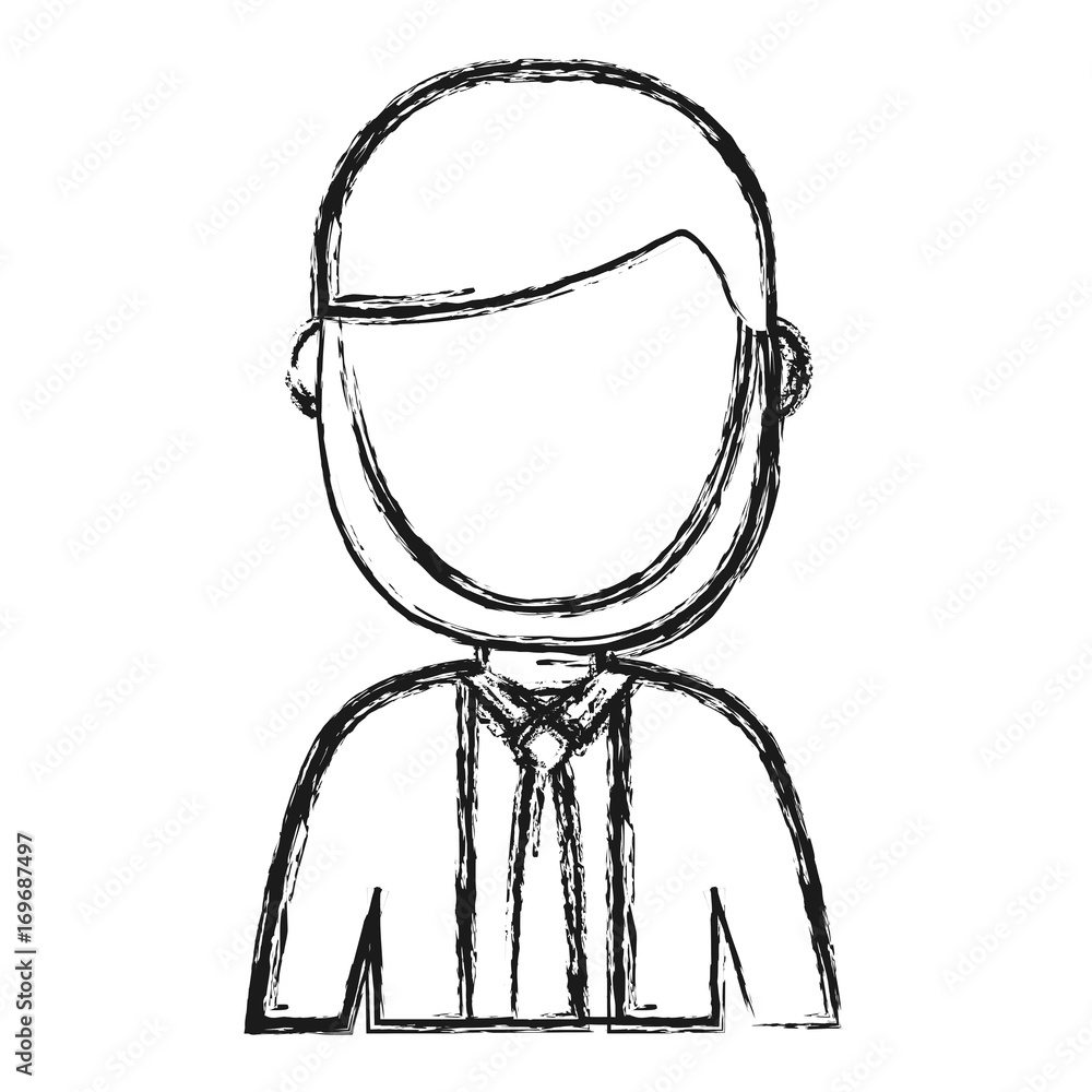 avatar businessman icon over white background vector illustration avatar businessman icon over white background vector illustration
