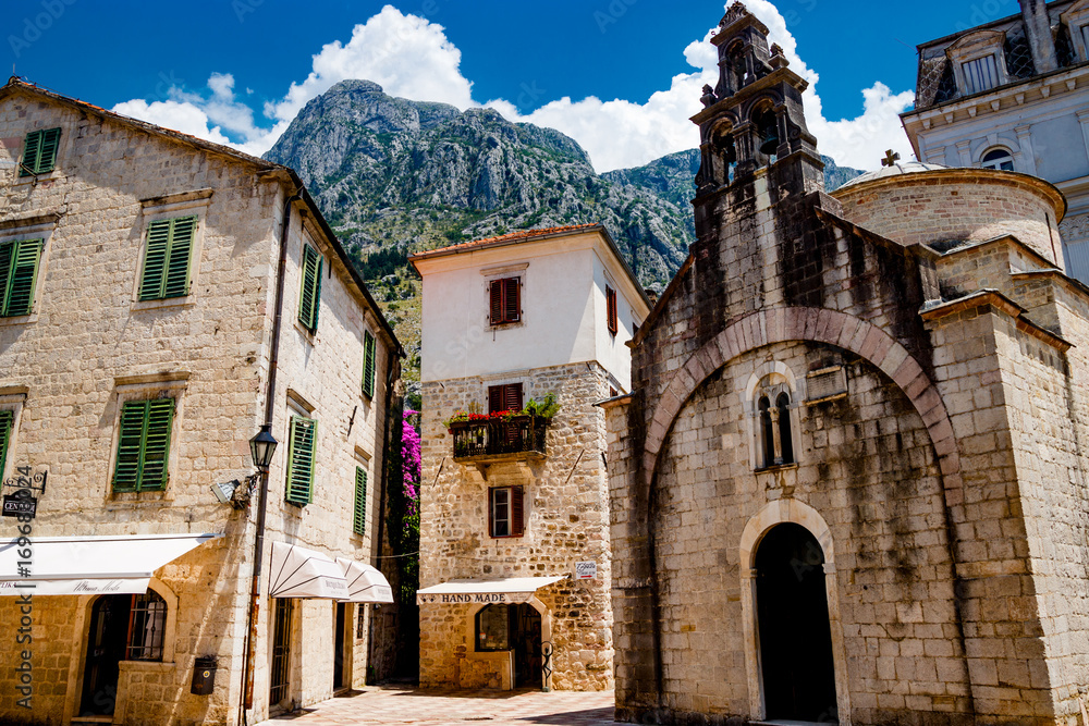 Antique architecture of Kotor, Montenegro