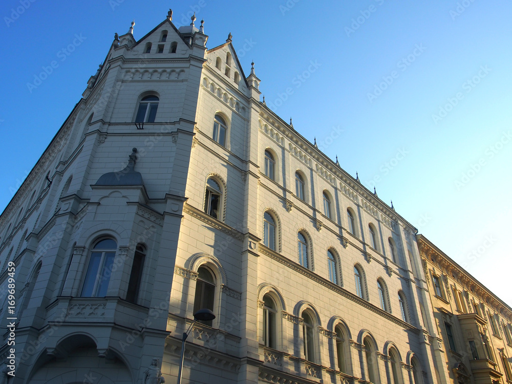 Obraz premium Zagreb, Kroatien: Altbaufassaden der Jahrhundertwende
