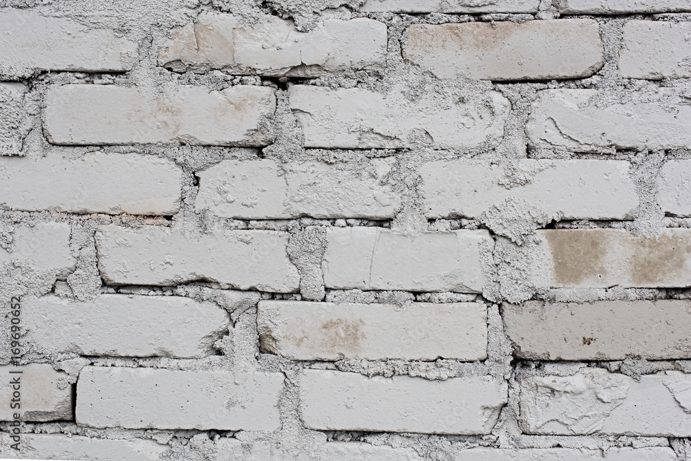 Texture of an old white brick wall Texture of an old white brick wall