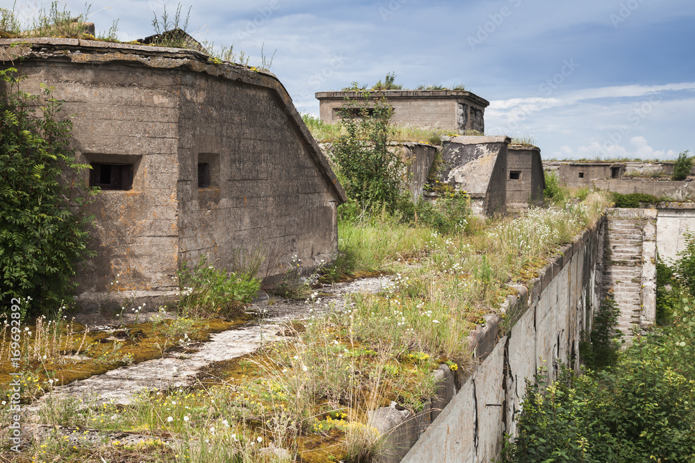 Old concrete bunkers from WWII period Old concrete bunkers from WWII period