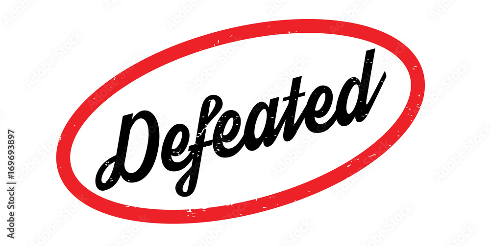 Defeated rubber stamp. Grunge design with dust scratches. Effects can be easily removed for a clean, crisp look. Color is easily changed. Defeated rubber stamp. Grunge design with dust scratches. Effects can be easily removed for a clean, crisp look. Color is easily changed.