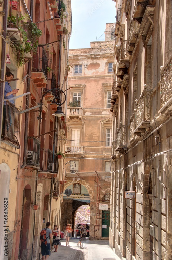 rues, monuments et églises de Cagliari, capitale de la Sardaigne