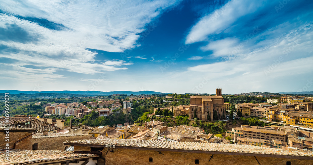 top view of Siena
