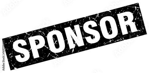 square grunge black sponsor stamp