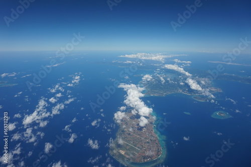 伊江島 上空