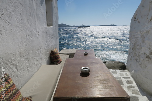 vue mykonos, grèce photo